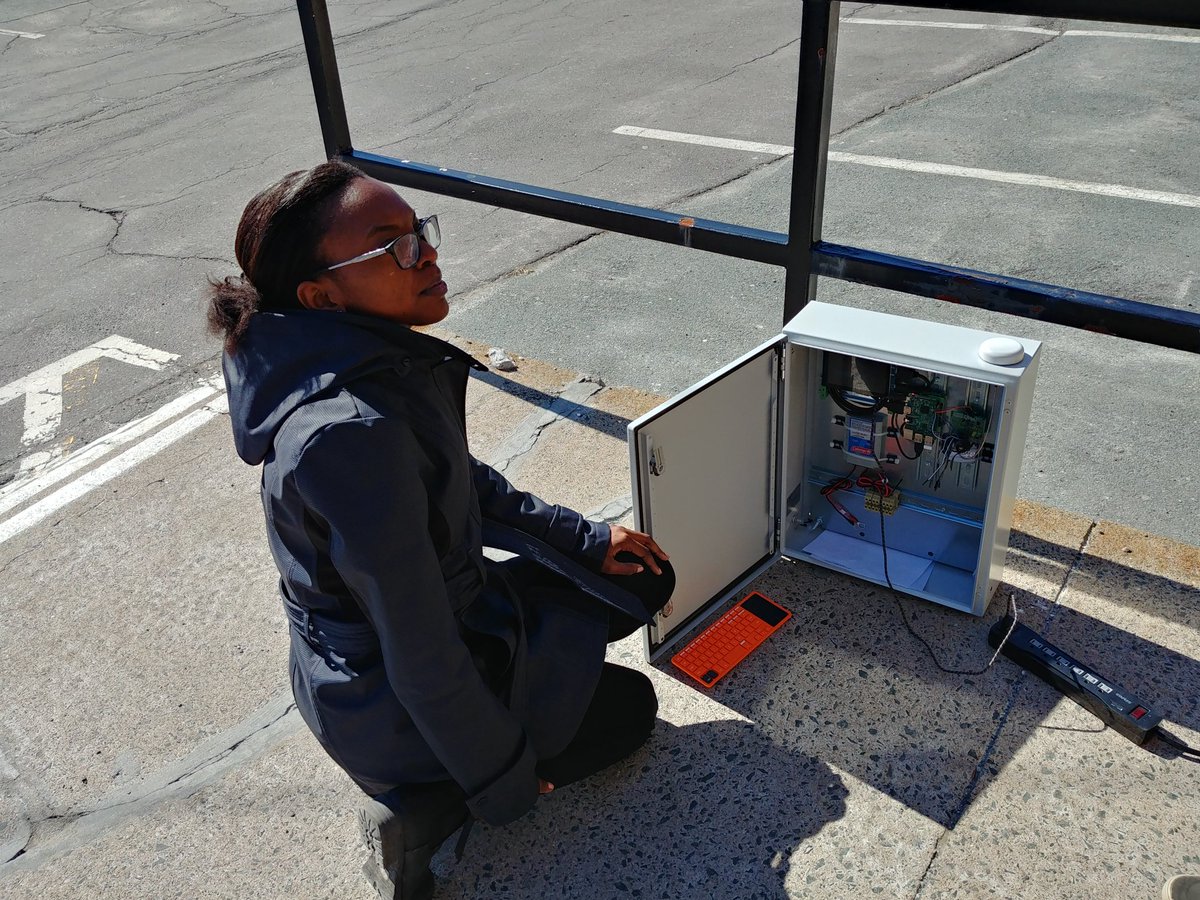 NovateSys's tweet photo. The Novate team out testing the satelite connection for our industrial IoT prototype.

This unit will be deployed for field testing very soon!
#IIoT #IoT #IndustrialIoT #InternetOfThings #Electrical #Engineering https://t.co/hF41s6uzY4