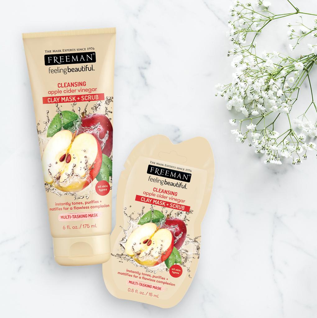 "Spring forward" and purge away winter with a cleansing apple cider clay mask + scrub. Instantly tones, purifies + mattifies for a flawless complexion 💁‍♀️
