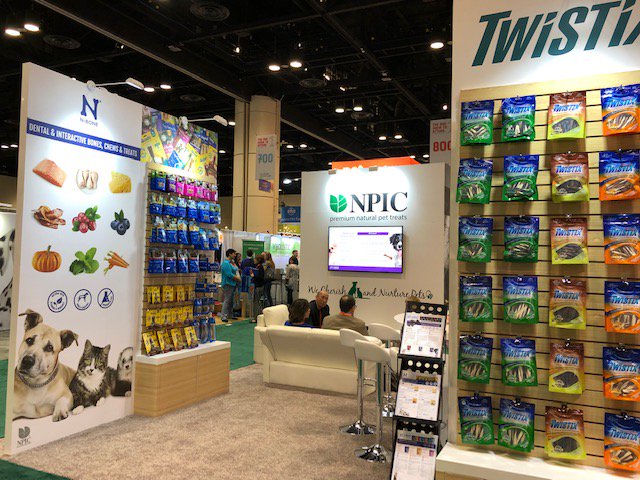 npicpet's tweet photo. It’s opening day at @globalpetexpo! We’re excited to introduce our new #GetNakedPremium products in our new booth! Come see us at booth 851! #NPICpet #NBone #GetNaked #Twistix https://t.co/YkTavCgIdg