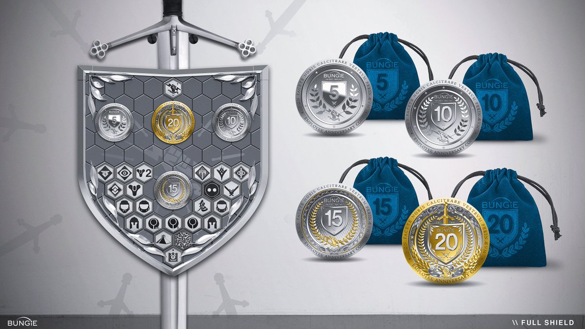 JosephBiwald's tweet photo. I had the opportunity to design and concept the Bungie employee anniversary gifts. This was a unique project to work on and visualize with the VizD and Licencing team at @Bungie   https://t.co/yUHQrilPss https://t.co/WThFHbI4xC