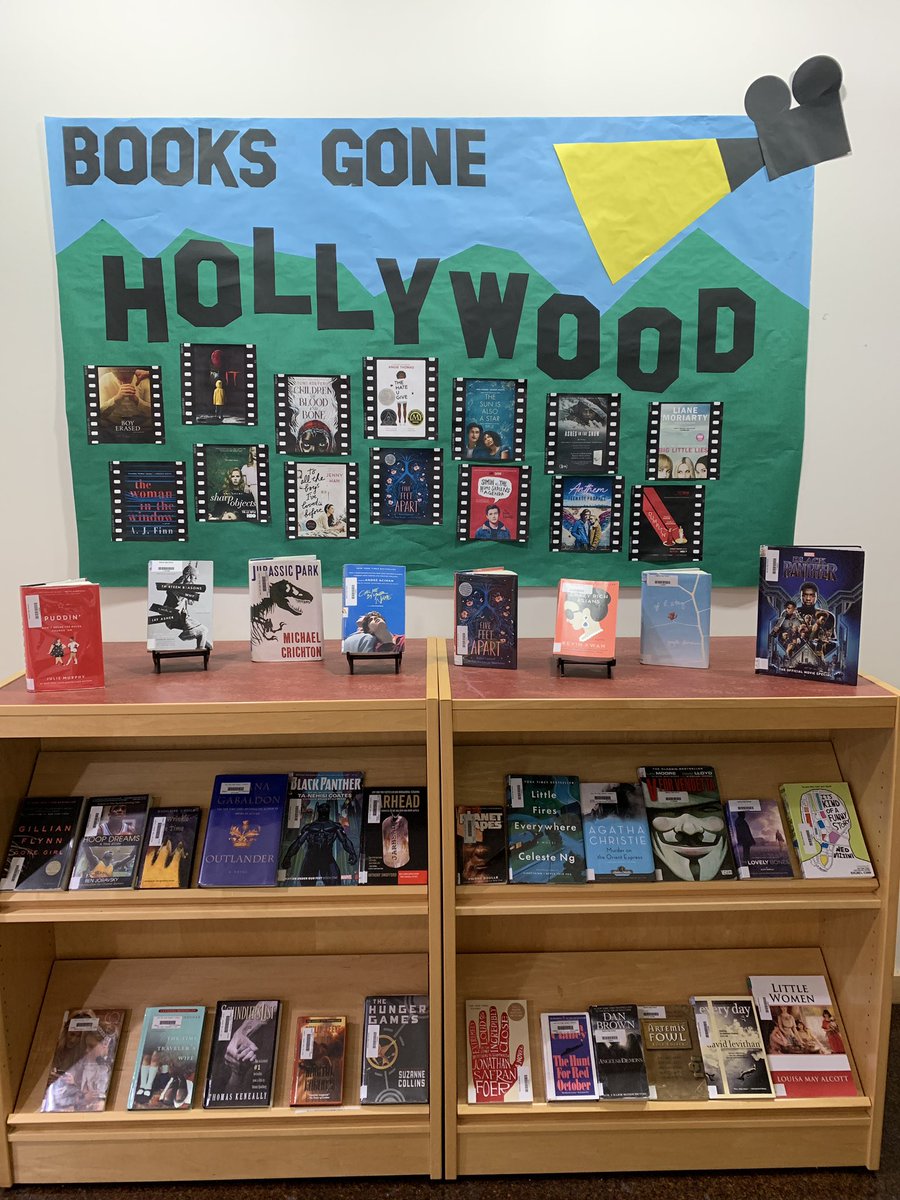 Need a good book for #springbreak ?? Check out one of these #books that has gone Hollywood! #marchisreadingmonth #readingisfun <a href="/SkylineHighA2/">Skyline High School</a> #A2Engage <a href="/LibrarianMsHill/">Carolyn Hill</a>