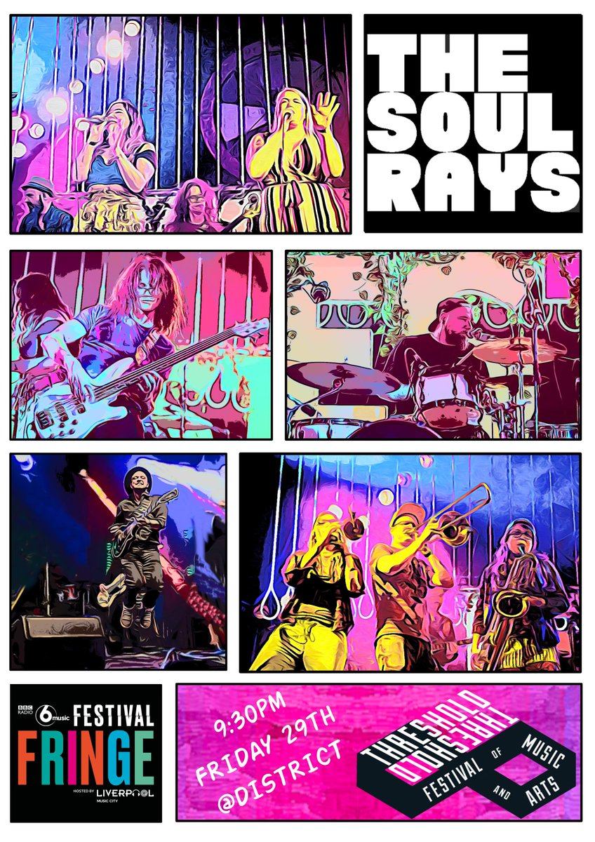 Next show: FRIDAY 29 MARCH @ThresholdFest in <a href="/DistrictLpool/">District</a> #MainStage
Get down and get funky and dance your socks off! Tickets available now on skitddle from £10 <a href="/CultureLPool/">Culture Liverpool</a> #6MusicFringe #supportlocalmusic #LiverpoolMusicScene