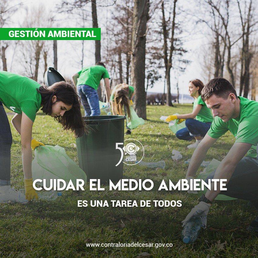 Contraloriaces's tweet photo. #Ambiente| Desde la Contraloría Vigilamos la gestión ambiental en el territorio, comprendemos la importancia de salvaguardar nuestras riquezas naturales para el presente y futuro de nuestro Departamento.
@ccerchiaro @CGR_Colombia 
#ContraloríaGeneralCesar #ControlSocialAmbiental https://t.co/l0JLHtiQsZ