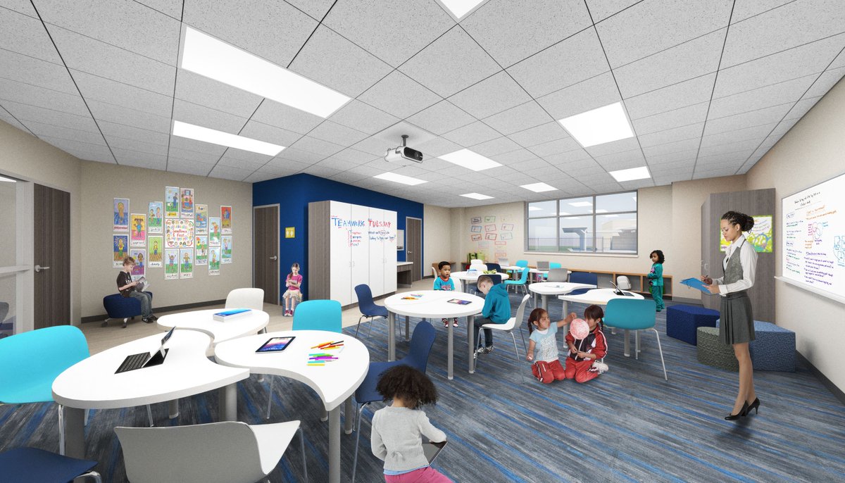BrazosportISD's tweet photo. We are excited to build our future in BISD! Here are some architecture renderings to show plans for the new Bess Brannen Elementary scheduled to open August 2020 - two years ahead of schedule! @DannyMassey44 #BISDpride #BISDFuture https://t.co/LKW7KBsKyG