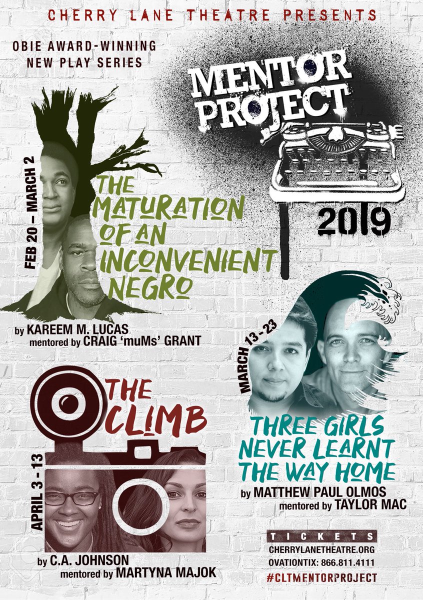 CircleRising's tweet photo. Last chances to catch #INKtank alum ⁦@bluedog86⁩’s ⁦@CherryLnTheatre⁩ Mentor Project play! Through this week only! https://t.co/wQqeoAYg0r #newplay #support #artistsofcolor #nyc #theatre https://t.co/kt3LV75mDN