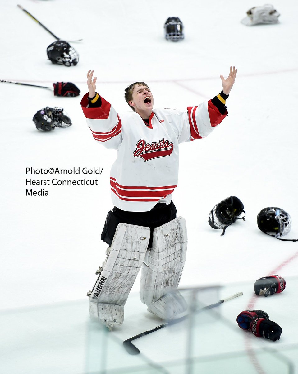 Fairfield Prep defeats Notre Dame-West Haven in CIAC Div. I hockey championship 5-2. More photos @ bit.ly/2HynbzA Local news and sports @ newhavenregister.com