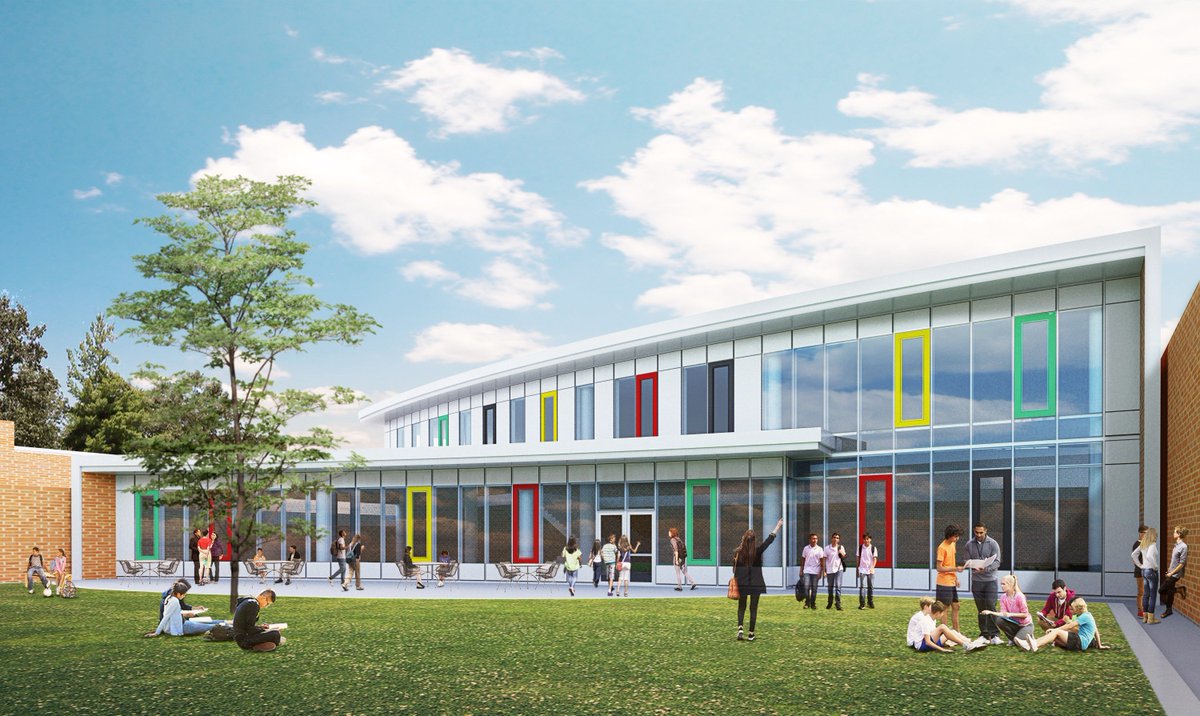 NSSD112's tweet photo. Today @WightCo completed the initial proposed renderings for the new Northwood Middle School! These renderings are in draft form and are subject to change. Check out the new renderings and visit https://t.co/SYQplZMhSW for more information! #112Leads! https://t.co/4Bv4EyYIgY