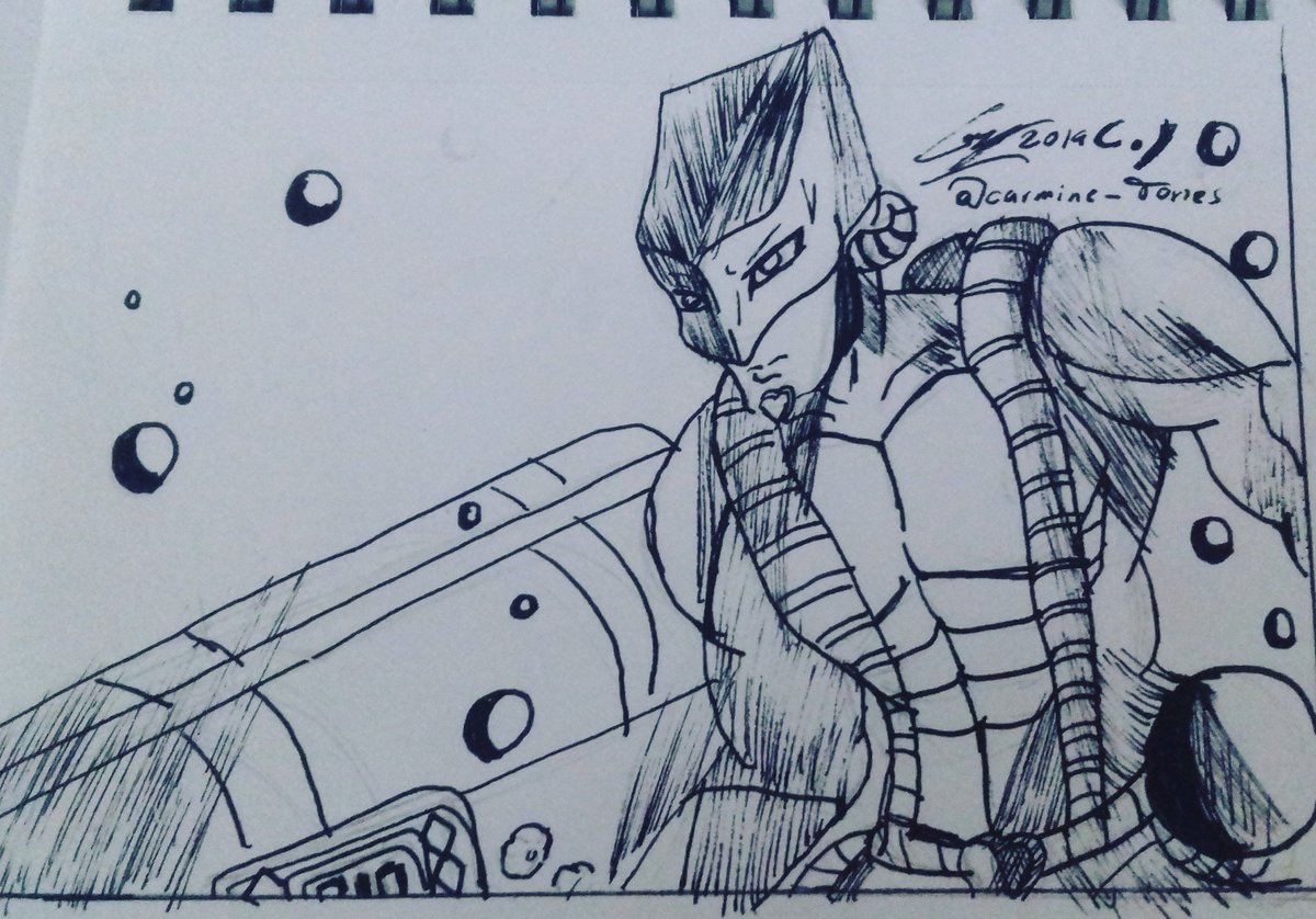 carmine_torres's tweet photo. Dia 9
Submarino
No tenia idea de que hacer hasta que recorde al stand y la referencia de the world
#InkSpring2019 #inkspring #inkspringDG01A #ink #inked #skethcbook #sketch #draw #drawing #concepart #DibujoPyD #jojosbizarreadventure #jojo版深夜の真剣お絵描き60分一本勝負 https://t.co/DHgjunEXHl