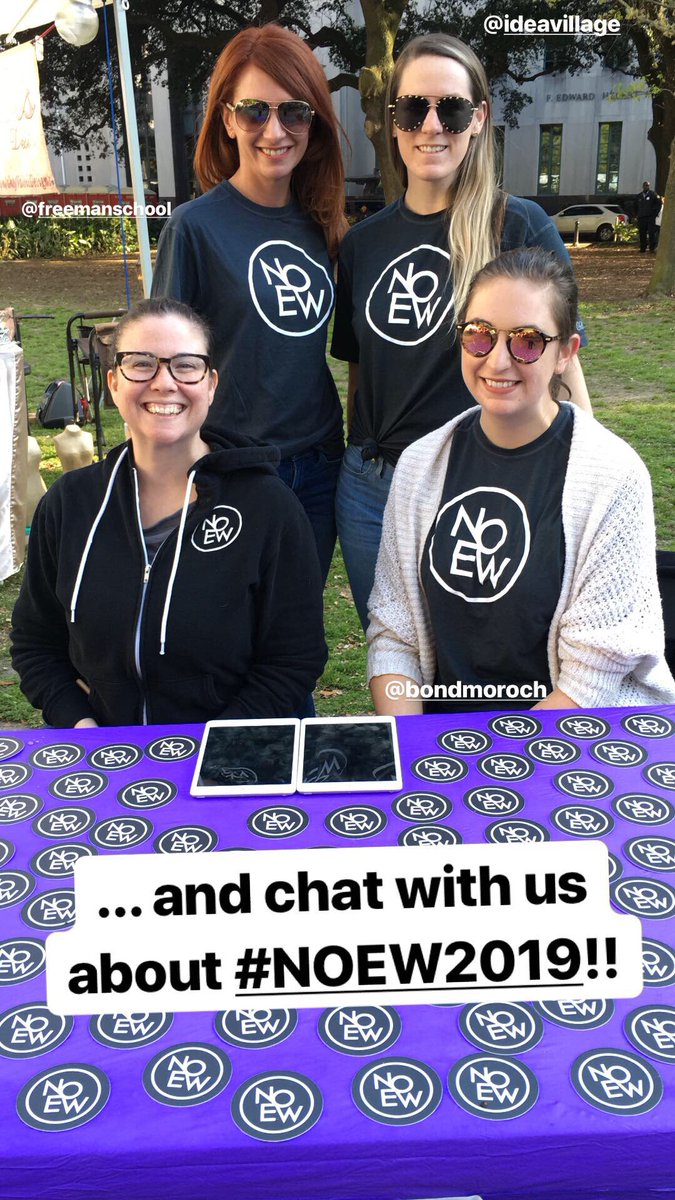 helloNOEW's tweet photo. Come on over to @YLCWATS and chat with us about #NOEW2019! We’re soaking in some sun and tunes at Lafayette Square 🎶 #wednesdayatthesquare https://t.co/Pzfg4162Ng