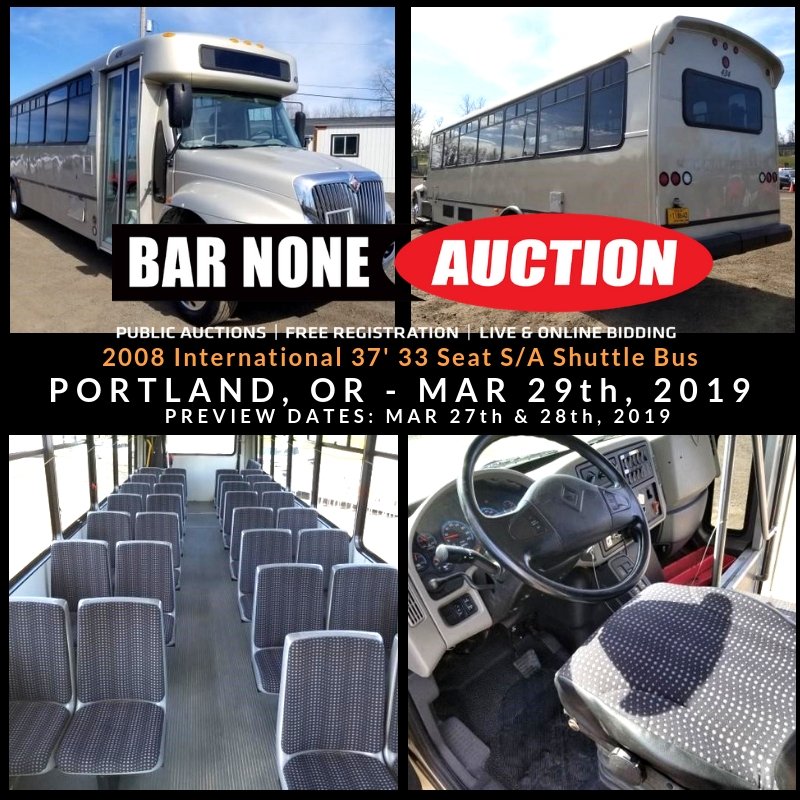 barnoneauction's tweet photo. Always going your way 🚌🚎😁! We have this 2008 International 37' 33 Seat S/A Shuttle Bus in our #Portland March 29th, 2019 #Auction!
#shuttlebus #travel #transportation #carservice #shuttleservice #AdultBus #WheelchairBus #HandicapBus #TransportBus #TeamBus #TravelBus https://t.co/XxNzKqTZhW