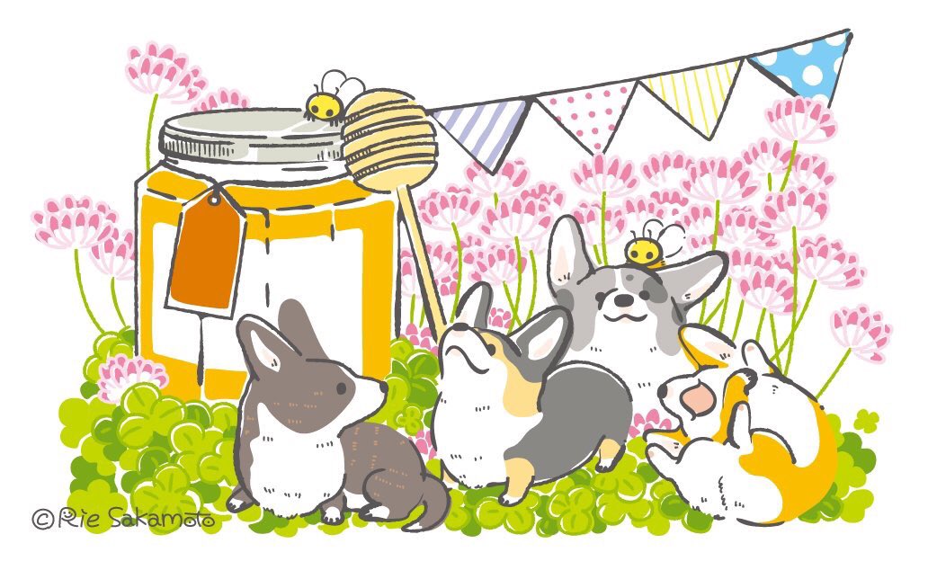 Uzivatel サカモトリエ イラストレーター Na Twitteru 今日は春分の日 過去絵ですが 春らしいコーギーのイラストをまとめてみました その2 春分の日 Corgi Illustration コーギー イラスト コギまるけ