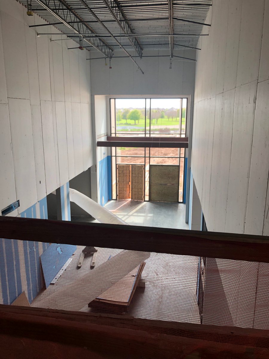 CTEReeseCenter's tweet photo. Hope everyone had a great Spring Break last week!  The building @CTEReeseCenter is coming along and looking great! @FBISD_CTE https://t.co/T2PZPgM3BW