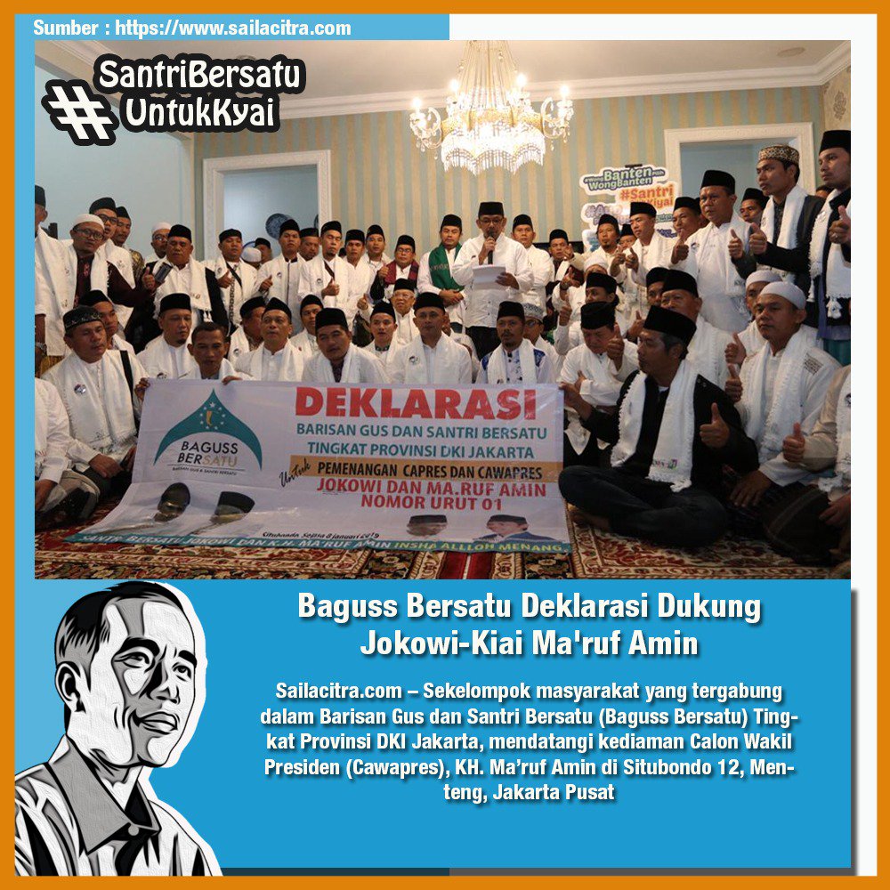 pdipjeruklegi's tweet photo. Indonesia Ini di pimpin yang benar-benar ulama bukan yang cuma dekat dengan ulama.
#SantriBersatuUntukKyai https://t.co/Zp5gxtbVmi