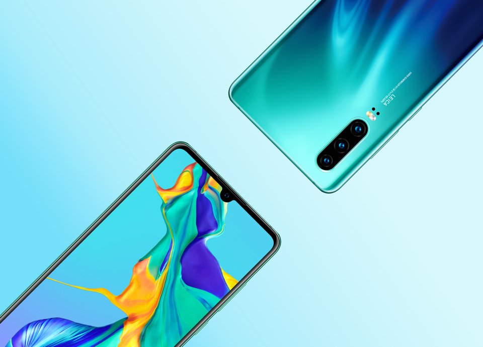 HD renderings of Huawei P30