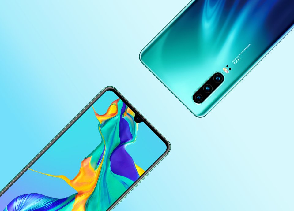 HD renderings of Huawei P30 