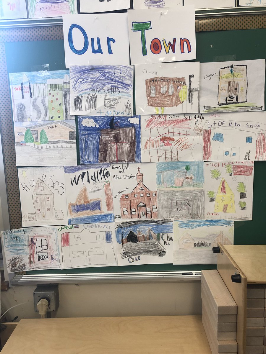 MsMcmenamin's tweet image. KM students designed our own community of Wyckoff today! Each student brainstormed a place in our town that makes our community great! #studentcreated @LincolnWPS