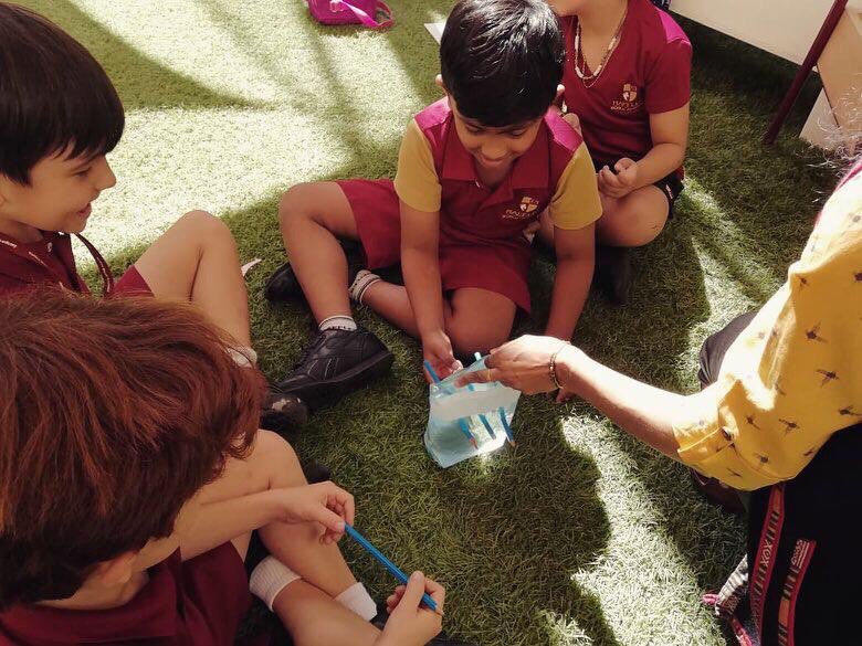 RWA_Primary's tweet photo. In the KG2 Young Scientists Club CCA the students made a Magic Plastic Bag! #rwaccas #rwascience @RWADubai #scienceisfun #rwakg2 https://t.co/bmdTlNPgIC