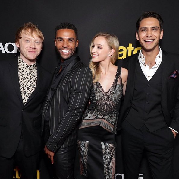 JuttaFreudig's tweet photo. #MusketeersEurope #Snatch #SnatchTV S1 #Premiere #Hollywood March 10th 2017 #LukePasqualino #RupertGrint #LucienLaviscount #TamerHassan #PhoebeDynevor #MaddisonJaizani #ThrowbackThursday https://t.co/FUJ3ivsUIJ