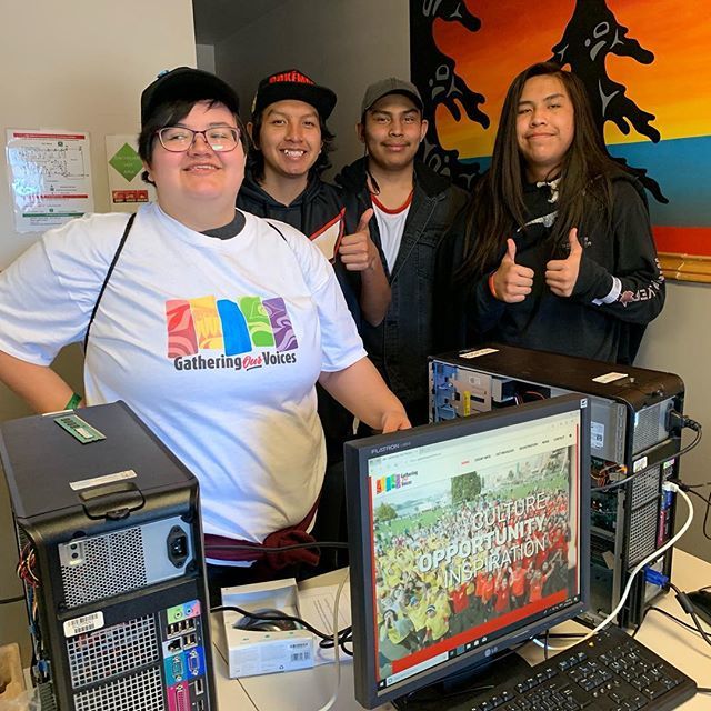 Built the computer ✅ got it online ✅ Posted the pic ✅ #gatheringourvoices2019 #aboriginalyouth #buildyourowncomputer ift.tt/2TSY555