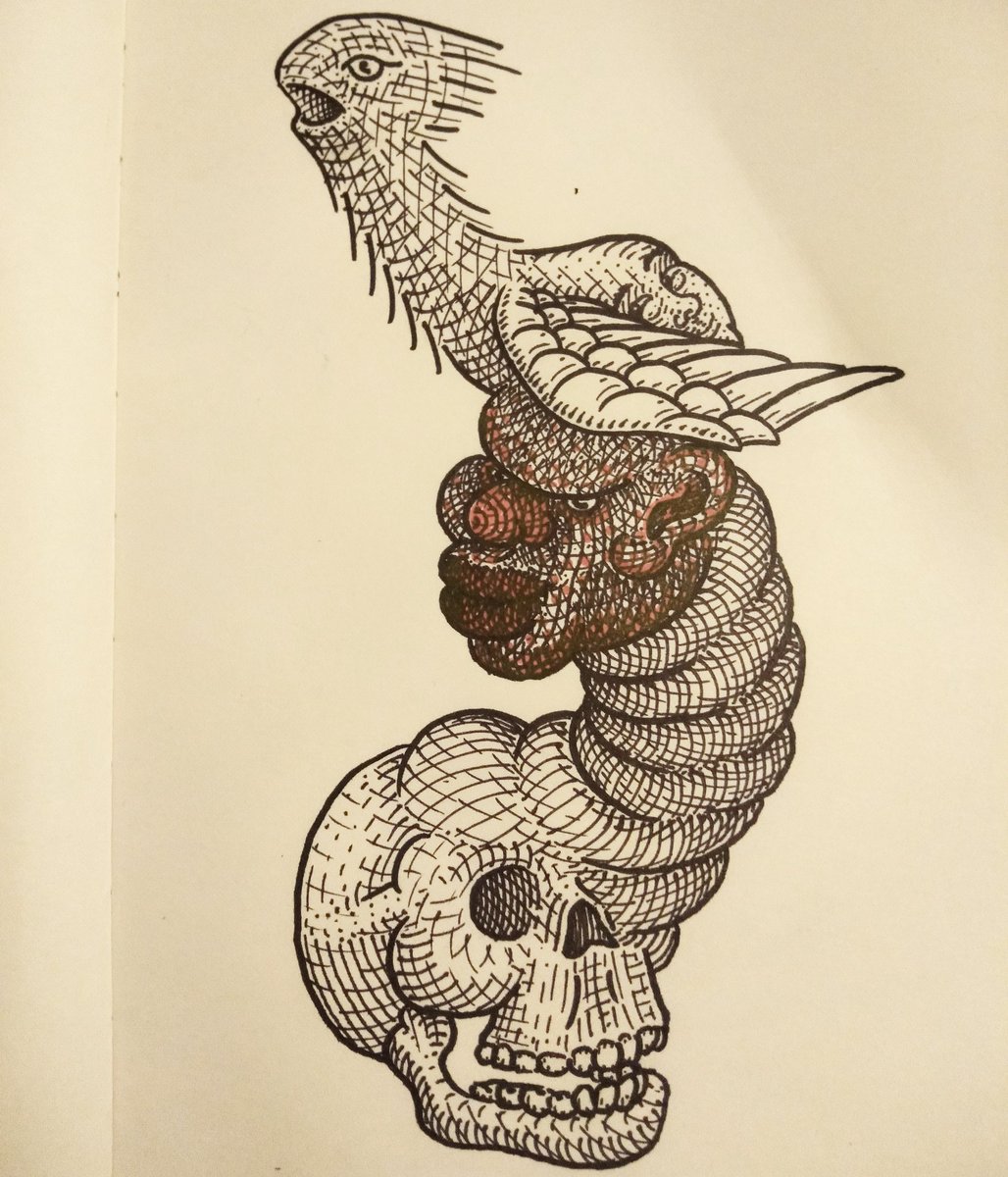 Last night's fun times 
#drawing #illustration #lowbrow #linework #blackwork #surrealism #absurdism #sharpie #unipin #sketchbook