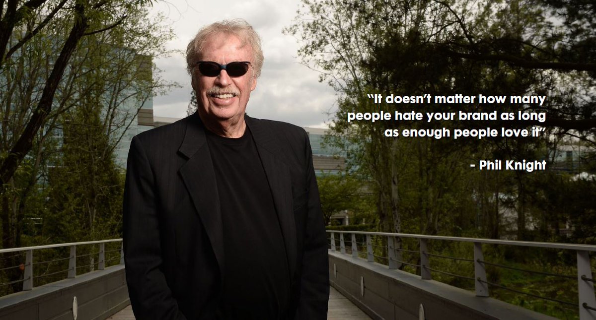 _MichaelWeisman's tweet photo. “It doesn’t matter how many people hate your brand as long as enough people love it” - Phil Knight. Relationship vs. Transaction. #SMSsummit #ChoosingHigherGround https://t.co/uoNLacR8LZ