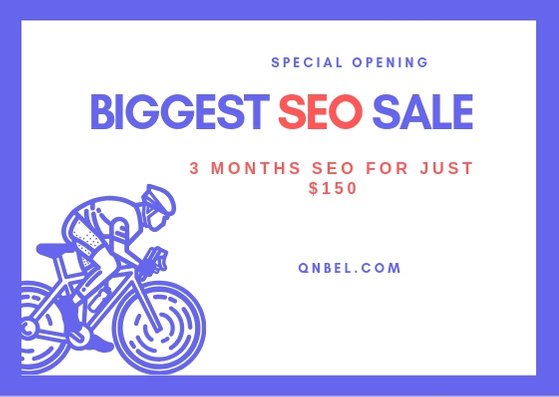 QnbelTechnology's tweet photo. BIGGEST #SALE OF THE YEAR ...
90 DAYS SEO SERVICES for just $150 
https://t.co/J9PlT6lJY7

#SEO #DigitalMarketing  #SEOPlan #SEOServices #seoservice https://t.co/nnEOprIkT5