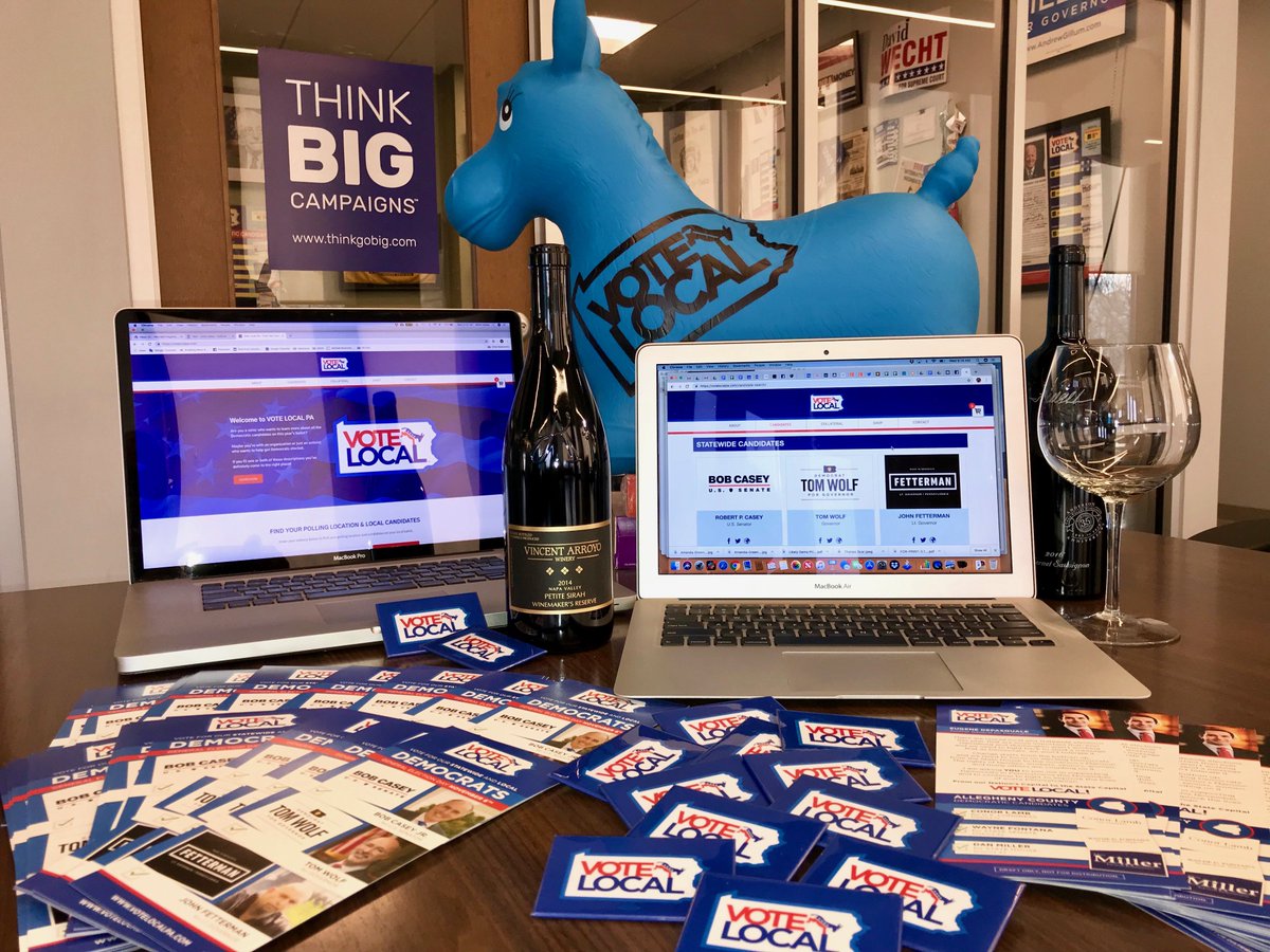 MitchKates's tweet photo. Once again I couldn't be prouder of our TBC team. Think Big Campaigns' "Vote Local Pa" program is up for a "Best of" Pollie Award. (the Pollies are considered "the Oscars of political advertising.") Next stop, Napa!!!
#VoteLocalPa #2019Pollies #ThinkBigCampaigns #ThinkGoBig https://t.co/uNUlBiGuE8