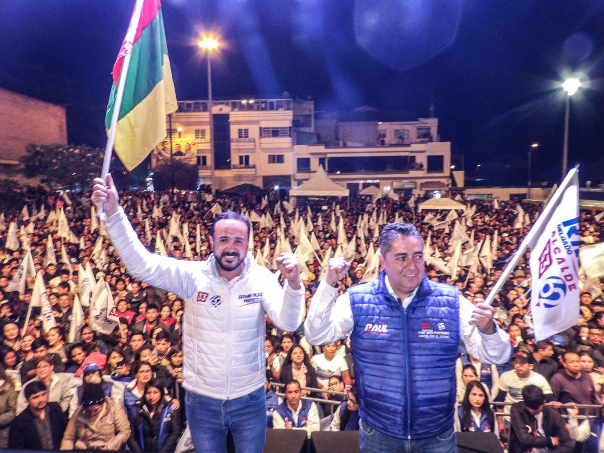 GPalacios62's tweet photo. Gran cierre de campaña en #Paute. Gracias queridos pauteños por su respaldo. ¡Juntos vamos a trabajar por un #Azuay más justo y solidario! Por un Azuay que crece en productividad, con un enfoque social que mira más allá de puestos políticos, sino en el Servir #GeovannyPrefecto https://t.co/cviLF6gSEd