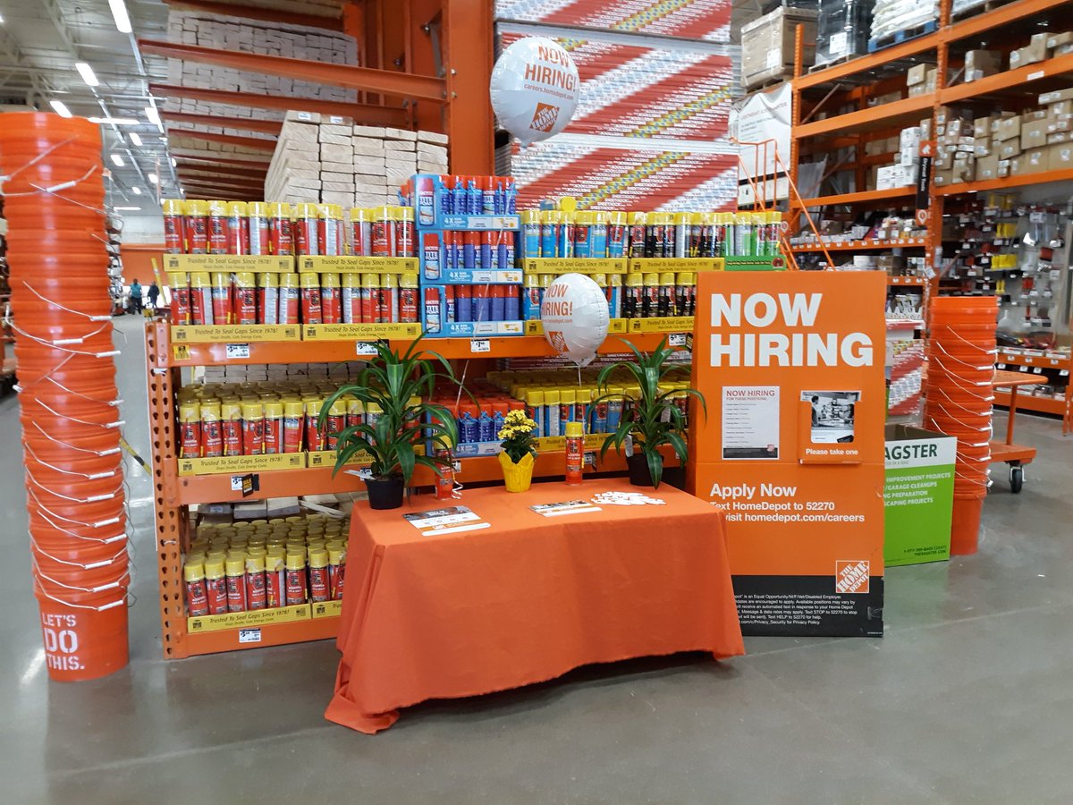 THDKateVross's tweet photo. Open Interviews! March 21st, 10:00am -7:00pm at The home depot on West Broad St. #OrangeThursday https://t.co/96TCo49fjJ