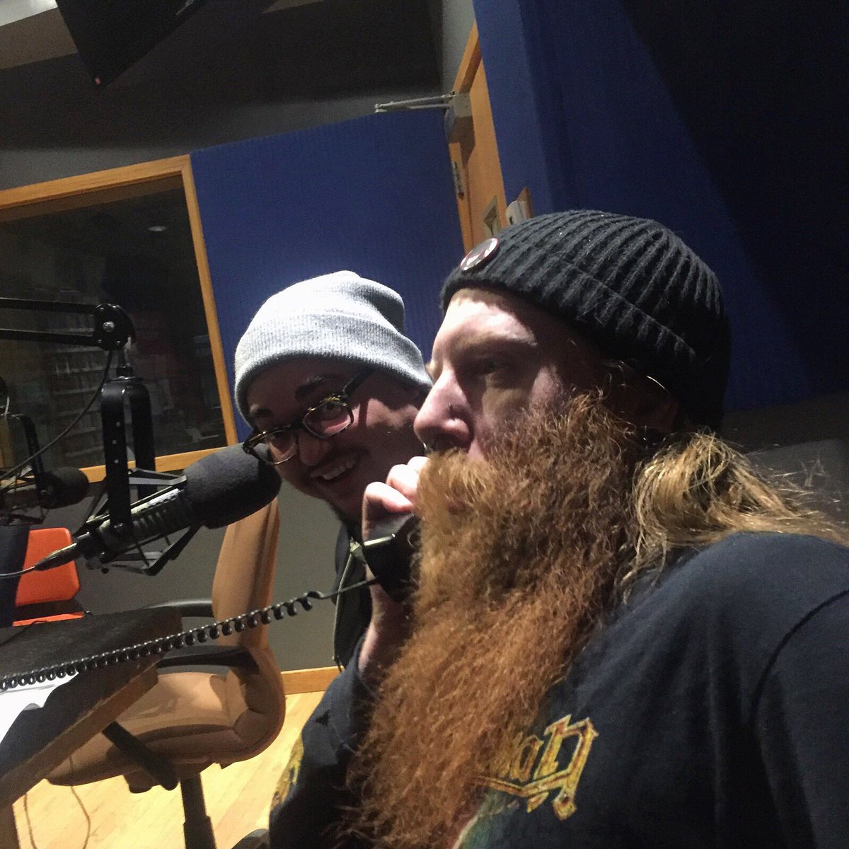 lividdoom's tweet photo. Happy Harry Hardon taking calls on WKRP....I mean KFAI. Also “tim”. https://t.co/phyF231m9v