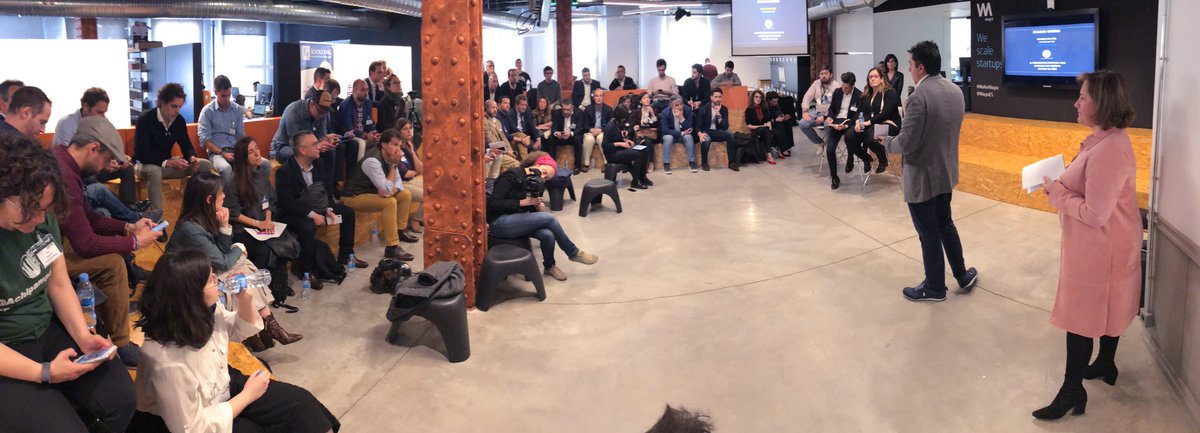 Hoy <a href="/LaMejorMesaa/">La Mejor Mesa</a> ha presentando su proyecto de negocio en el edificio Wayra “aceleradora de startups de telefónica” delante de grupos de Restauración y directivos del sector Horeca. Gracias a <a href="/AECOC_ES/">AECOC</a> por darnos la oportunidad de presentarnos.
@WayraES <a href="/Telefonica/">Telefónica</a> #startup