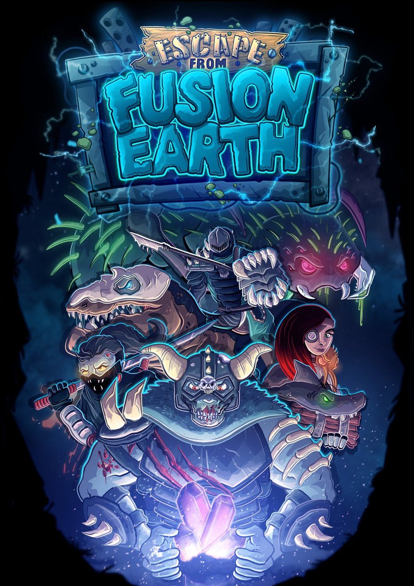 influx_studios_'s tweet photo. Here it is tweeps!!!

So excited to reveal our box art for Escape from Fusion Earth. Soon to be launching on @kickstarter. Big shoutout to our amazing artist @aldersaur

What do you guys think? https://t.co/kqa3gH8TV1