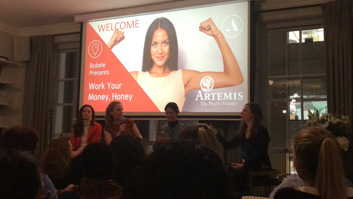 We LOVE <a href="/RebeccaTunstall/">Rebecca Tunstall</a>’s energy!! Kicking off with some myth busting on IFAs, then straight in to investment dos and don’ts. #WorkYourMoneyHoney
