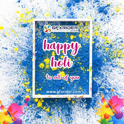 GFXRIDER's tweet photo. May God paint the canvas of your life with the colours of Joy, Love, Happiness, Prosperity, Good Health, and success. Happy Holi to All of You!!
#holi #happyholi2019 #festival #holiimages #holimessages #holicelebration #colourfulholi #indianfestival #colors #india #gfxrider https://t.co/7ajZdSbrGa