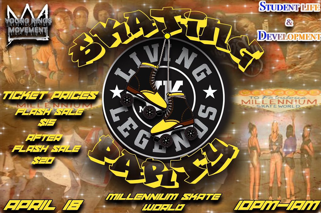 YoungKings218's tweet photo. No cap, its a wrap. The skating party is BACK. Stop waiting , and come skating with the young kings movement. April 18 from 10pm-1am. Transportation will be provided. https://t.co/nHi84bj4Mf