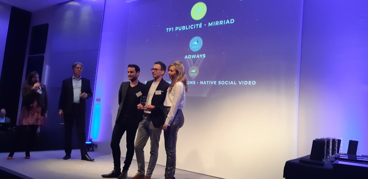 thierry_pires's tweet photo. Top story: @Agnesparis17: 'Trophées de L'Innovation Pub
Prix TV & Video
🥇TF1 - Mirriad
🥉 Prisma Media Solutions - Native Social Video #TIPCPUB2019 @AeroclubFrance #innovation #pub @vidmizer_france @Wibbitz #trophees… https://t.co/762dIjrYaz, see more https://t.co/4F6t3lZxvN