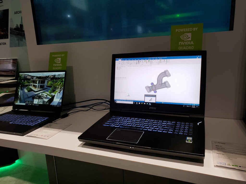 msiUSA's tweet photo. Still out here at GTC 2019! Come check out the WS65 Workstation at our booth #1323!
WS65 Workstation: https://t.co/Nle1cMFypw
#WS65 #WSseries #Workstation #GTC2019 #NVIDIA https://t.co/Rm2VqVWX3q