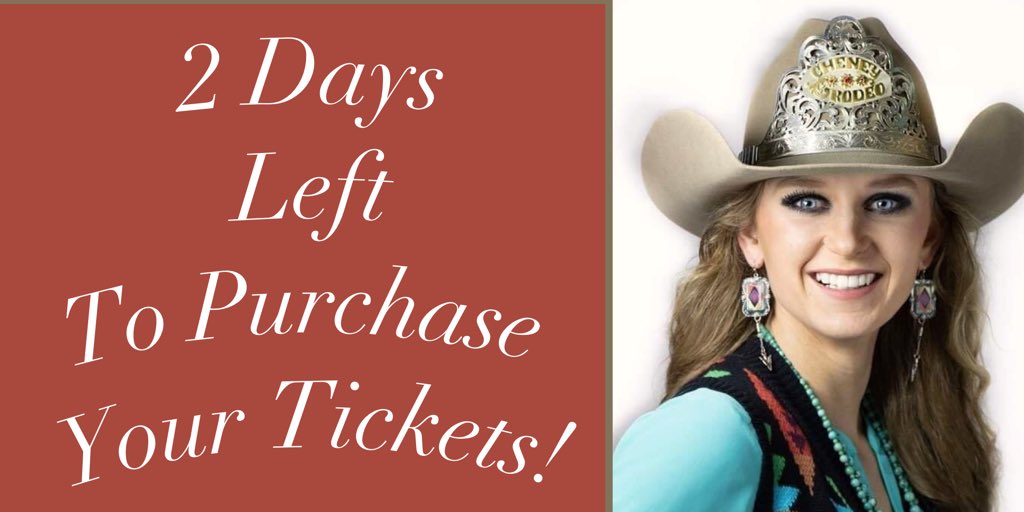 CheneyRodeo's tweet photo. Just 2 days left to get your tickets!   Join us for this fun night and help us raise funds for Miss Cheney Rodeo to travel the Northwest promoting Cheney, the Cheney Rodeo and Parade, and the western way of life! 

Get them here: https://t.co/RlhBdpPMdu

#cheneyrodro #misscheney https://t.co/mdc8BJzros