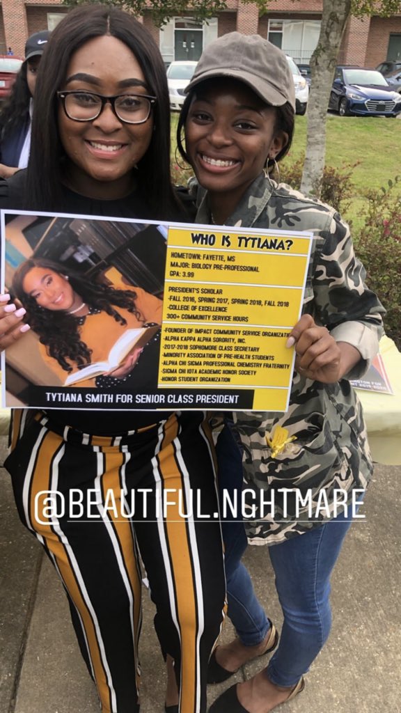 _ana_marie's tweet photo. Something is Missing from our Masterpiece & you must find just what it is! I am Tytiana Smith & I am vying to be your 2019-2020 Senior Class President. If elected, I will work diligently toward targeting my platform: βTheMissingPieceβ! Do you accept this mission? ππ€ #TY4Prez https://t.co/FcbHMQqsx0