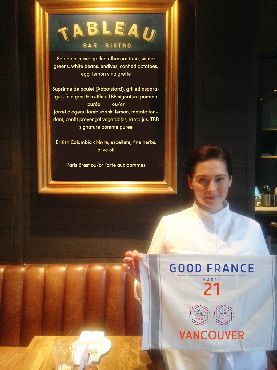 ConsulatFRAVan's tweet image. 2/2 Tomorrow in #yvreats, get a table at
1⃣Bistro 41
2⃣Bouchon Bistro
3⃣Le Crocodile
4⃣Origo
5⃣@ProvenceMarina 
6⃣@StLawrencevan 
7⃣@TableauBistro 
8⃣@verreyvr  
and be part of the world's largest meal "à la française"! vancouver.consulfrance.org/good-france-20… (book directly with the restos).