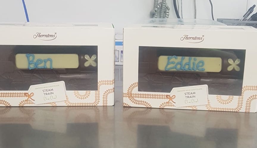 Lauran runs the shop (come and say hi!) and she got our boys (the inspirations for the shop name) these lovely chocolates. She is the best 👌