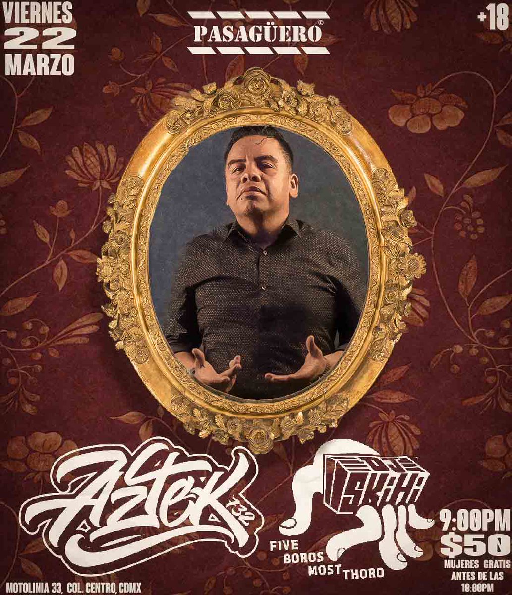 pasaguero's tweet photo. Te esperamos este viernes para bailar toda la noche con #Aztek732 con una buena fiesta en el #Pasaguero! https://t.co/AECBdbA2Pb