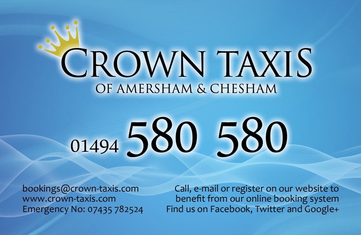 Crown_Taxis's tweet photo. Let us take care of all your taxi needs, short or long distance:
Airports, stations,
other towns &amp; cities,
hospitals, surgery's,
shops, pubs &amp; restaurants.

Call us to make your reservation, or for a quote:
☎️ 01494 580 580
📩 bookings@crown-taxis.com
💻 https://t.co/IJ7RMBOeVN https://t.co/CosspJxskl