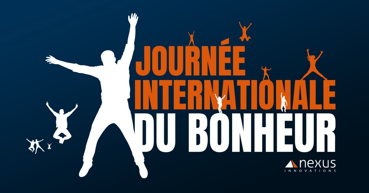 Aujourd'hui, c'est l'arrivée du printemps, mais aussi la #journéeinternationaledubonheur! Chez Nexus, le #bonheur de nos employés est notre prioriété #1 de tous les jours et nous nous efforçons de créer un environnement de travail pour favoriser le bonheur et l'épanouissement! 😀