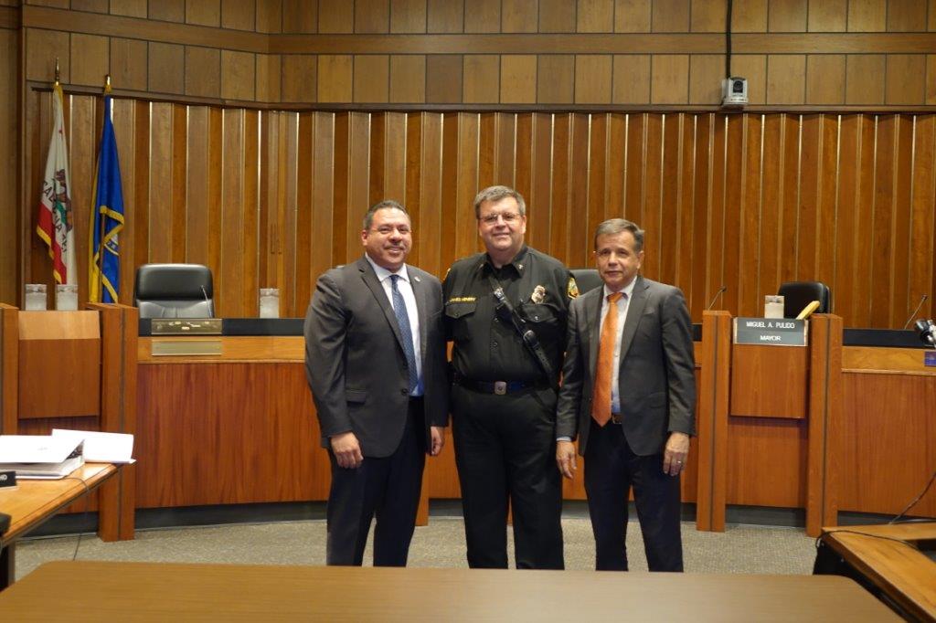 OCFADivision6's tweet photo. Last night Santa Ana City Council welcomed one of OCFA"s newest Division Chief to their Executive Management Team. Congratulations DC Henery! https://t.co/Qm2RfWLqqJ