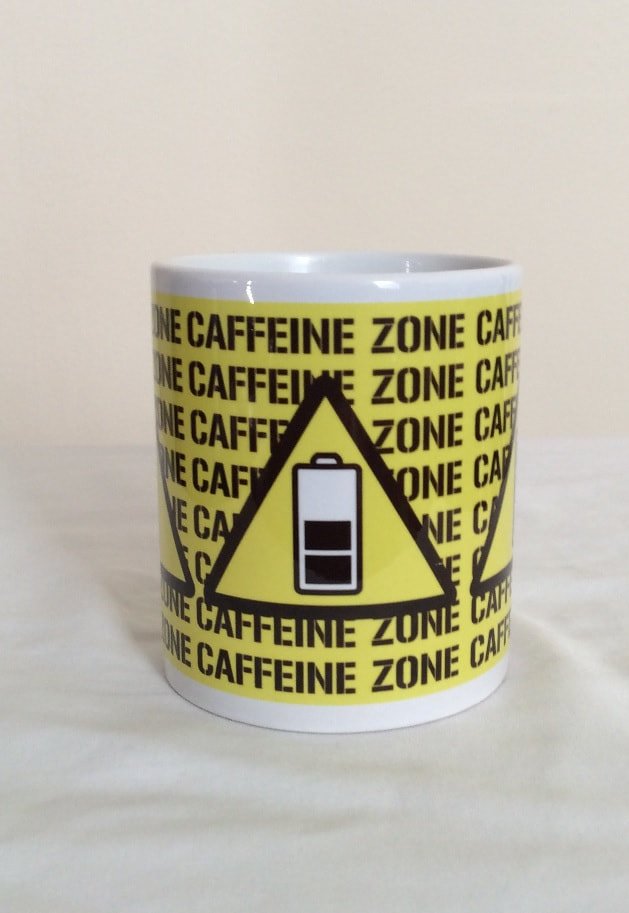Caffeine Zone Mug. A fun mug for Tea and Coffee addicts. Visit >>  bit.ly/2PGccrJ  #coffeetime #CoffeeLover #giftshop