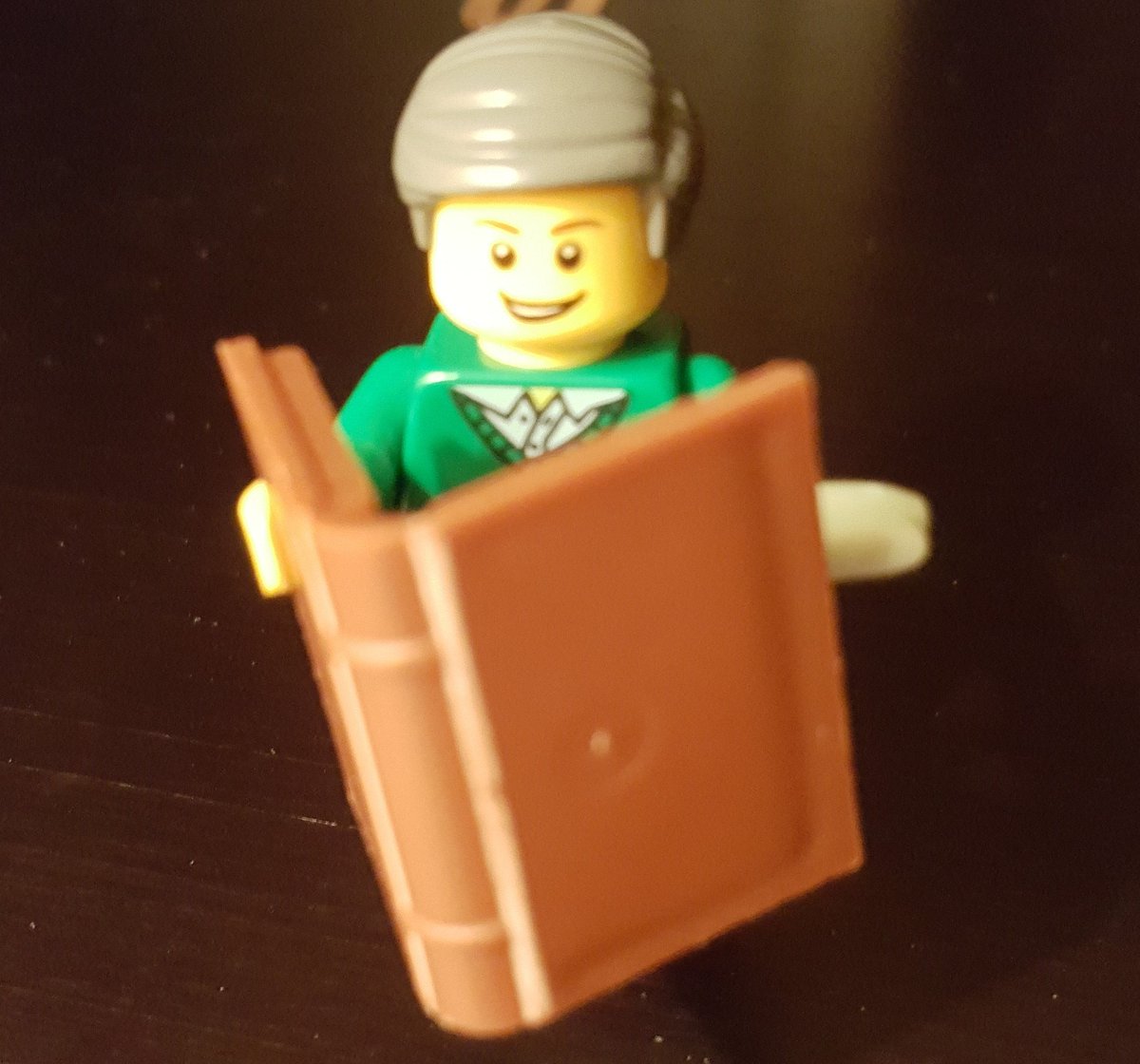 AuthorStJean's tweet photo. This morning at a school in Webberville, MI, a little boy gave me something I will cherish forever. A Lego Author Guy. He said he made it just for me because he couldn't wait to meet me. My eyes teared up and I had to look away. It's the little things that make life so special. https://t.co/YkC3YjydOa