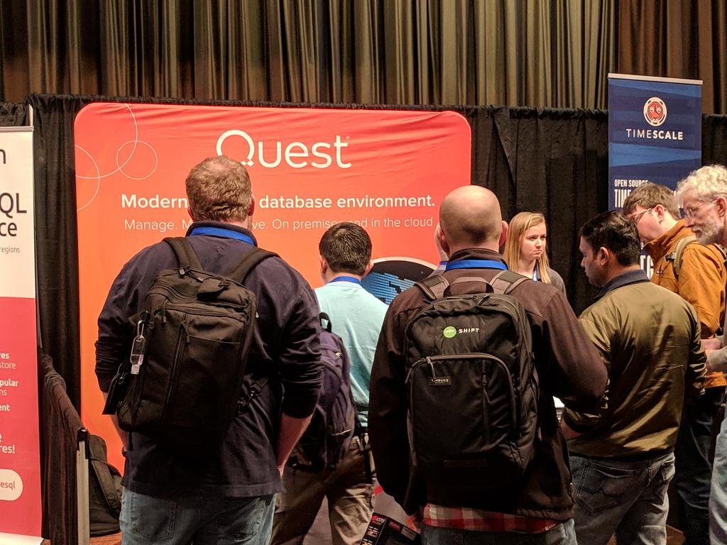 PostgresWorld's tweet image. People loving on the #ROI with #peoplepostgresdata @postgresconf