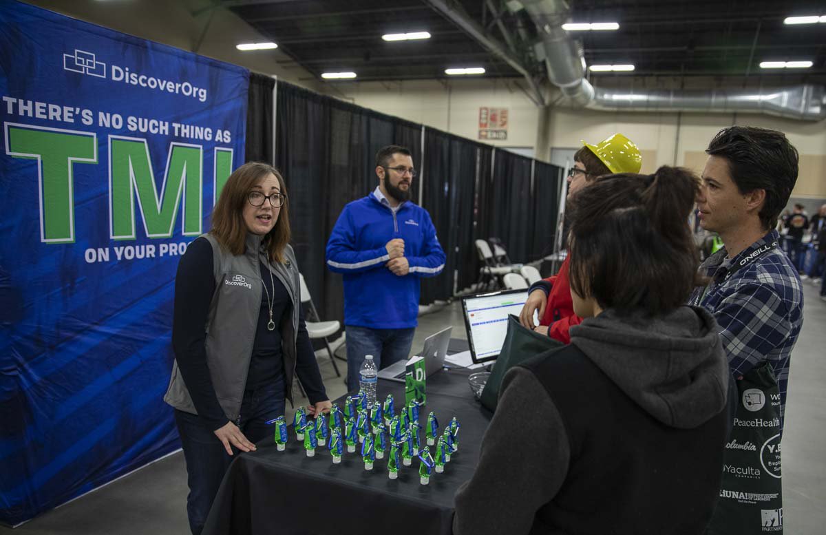 NewsFromCCT's tweet photo. Workforce Southwest Washington hosted the 2019 Youth Employment Summit with support from over 60 companies. https://t.co/PocsnO1DM0
#Workforce #Worksource #Peacehealth #DiscoverOrg #LiUNA #YES #YouthEmploymentSummit #YouthEmployment #ClarkCountyWa #RidgefieldWa #LocalNews https://t.co/bf5hT6djce