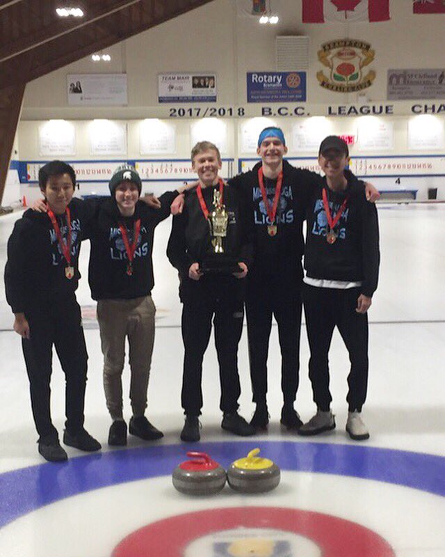 MSSAthletics's tweet photo. Guess who won junior boys @ROPSSAA curling for the first time in MSS history?! Congrats to Demitri, McKenzie, Gavin, Grant, and Nicholas on beating Mayfield 7-3 and winning ROPSSAA gold🥇🥳 https://t.co/iAVGLwjKIq